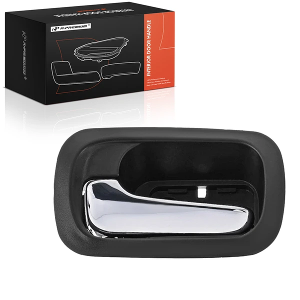 Rear Driver Chrome & Black Interior Door Handle for Honda CR-V 2002-2006