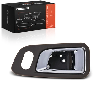 Front Passenger Chrome & Saddle Interior Door Handle