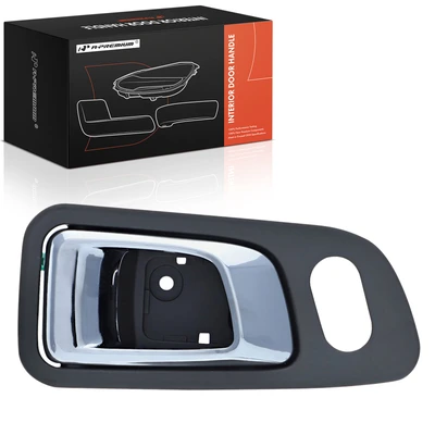 Front Driver Chrome & Gray Interior Door Handle