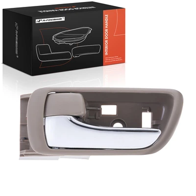 Front Driver or Rear Driver Chrome & Beige Interior Door Handle