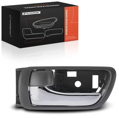 Front Driver or Rear Driver Chrome & Gray Interior Door Handle