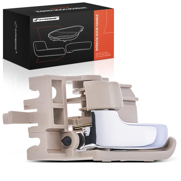 Front Driver or Rear Driver Chrome & Beige Interior Door Handle for Toyota Tacoma