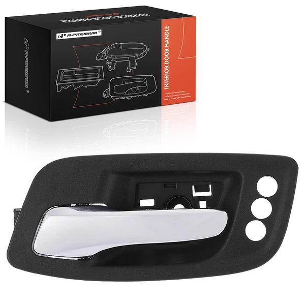 Front Driver Chrome & Black Interior Door Handle for 2011-2014 Dodge Charger