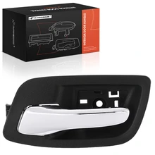 Rear Driver Chrome & Black Interior Door Handle