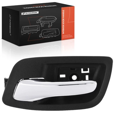 Rear Driver Chrome & Black Interior Door Handle