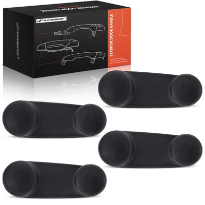 4 Pcs Front & Rear Black Window Crank Handle