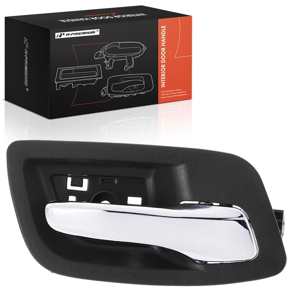 Rear Passenger Chrome & Black Interior Door Handle for Dodge Charger 2011-2014