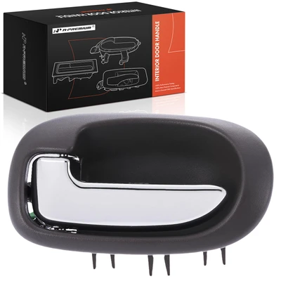 Rear Driver Taupe & Chrome Interior Door Handle
