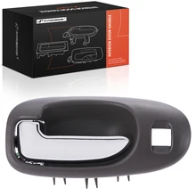 Front Driver Taupe & Chrome Interior Door Handle