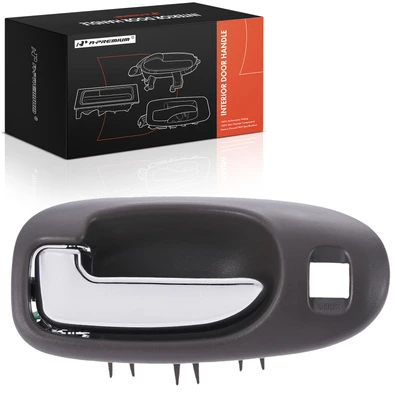 Front Driver Taupe & Chrome Interior Door Handle