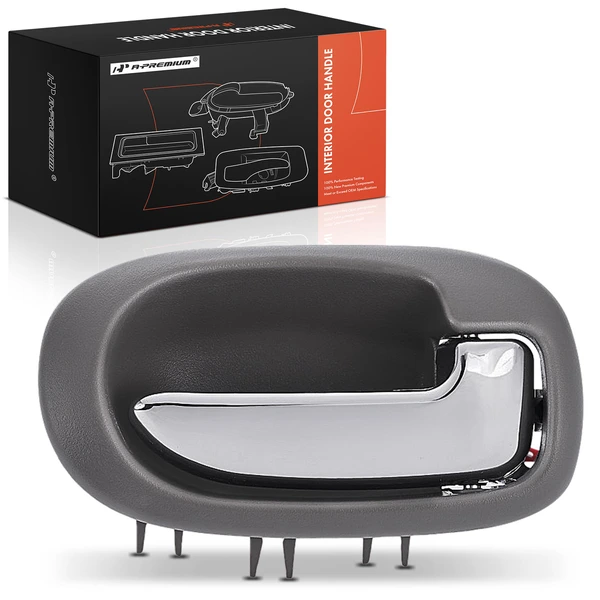 Rear Passenger Chrome Gray Interior Door Handle for 2001-2006 Chrysler Sebring