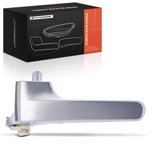 Front Driver or Rear Driver Satin Chrome (Silver) Interior Door Handle for Jeep