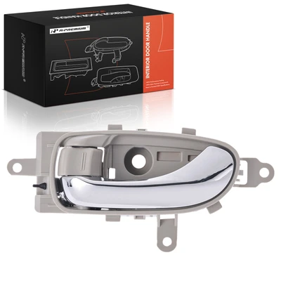 Front Driver or Rear Driver Chrome & Gray Interior Door Handle