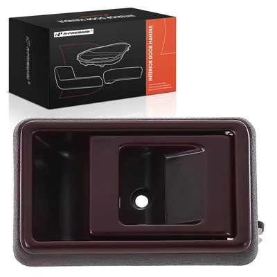 Front Driver or Rear Driver Red Interior Door Handle Bezel
