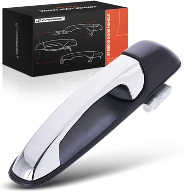 Front Passenger Chrome & Black Exterior Door Handle