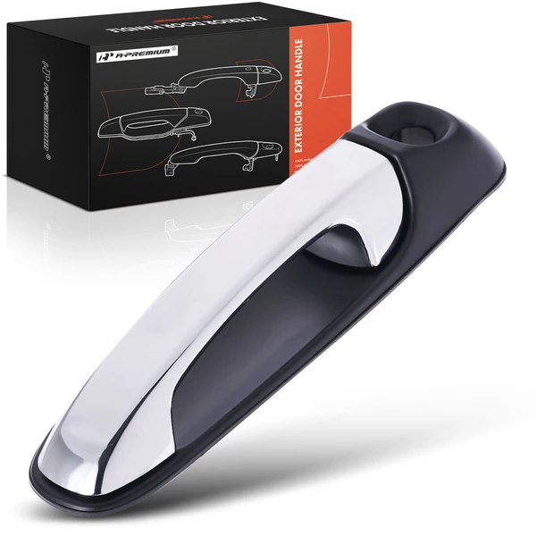 Front Driver Chrome & Black Exterior Door Handle for Chrysler Aspen 07-09 5.7L 4.7L