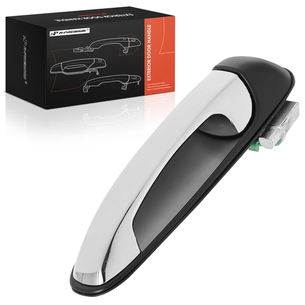 Rear Passenger Chrome & Black Exterior Door Handle for 2007-2009 Chrysler Aspen