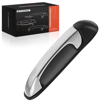 Rear Driver Chrome & Black Exterior Door Handle