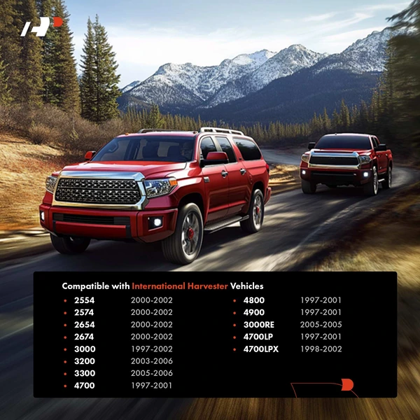 2 Pcs Front Zinc Chrome Exterior Handle for International 2554 2654