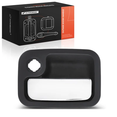 Front Passenger Chrome & Black Exterior Door Handle