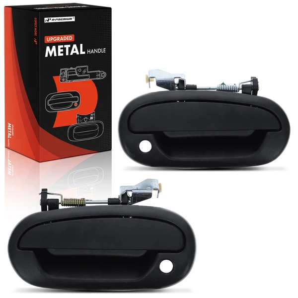 2 Pcs Front Upgraded Metal Outside Handle with Keyhole for Ford F-150 97-03 F-250