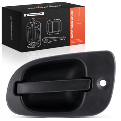 Front Passenger Black Exterior Door Handle