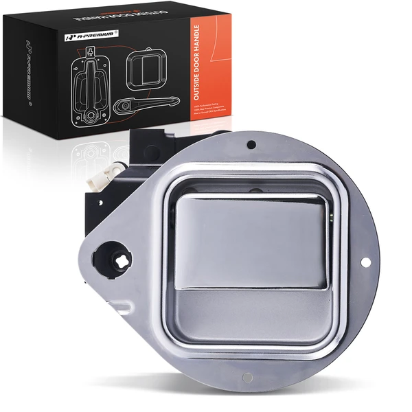 Front Driver Metal Chrome Exterior Door Handle for 1995-2005 2007-2010 Peterbilt 330