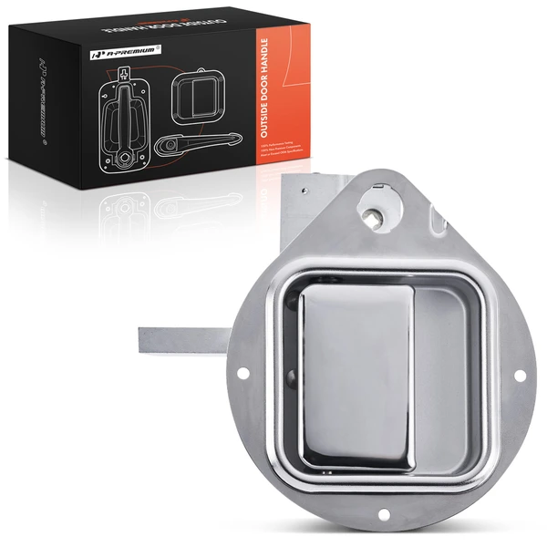 Front Passenger Chrome Exterior Door Handle for 1987-2005 Peterbilt 379