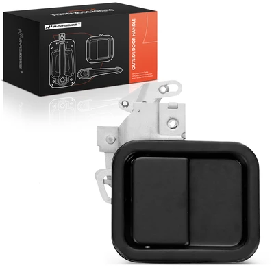 Front Passenger Black Exterior Door Handle