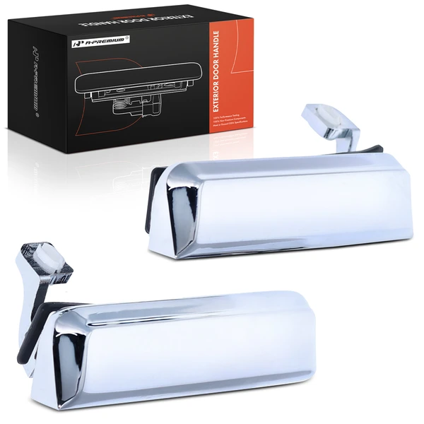 2 Pcs Chrome Exterior Door Handle for 1984-1988 Ford Bronco II