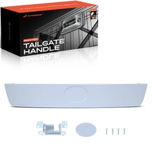 White 040 Tailgate Hatchdoor Handle Garnish with Metal Sticker for 2005-2010 Scion tC