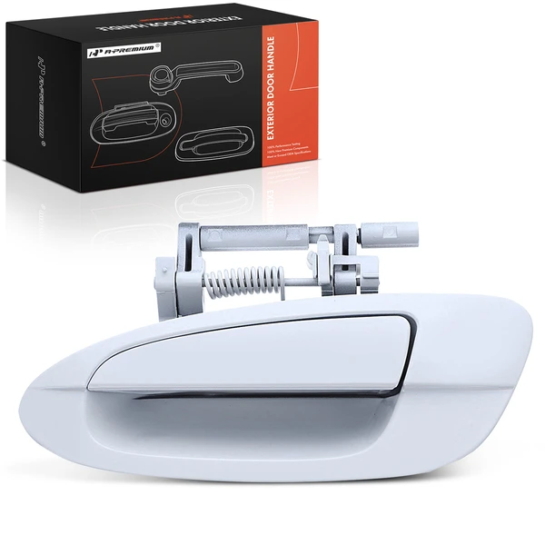 Rear Driver Pearl White Exterior Door Handle for 2002-2006 Nissan Altima