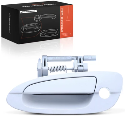 Front Driver Pearl White Exterior Door Handle