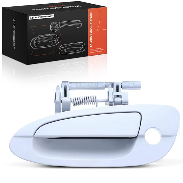 Front Driver Pearl White Exterior Door Handle for Nissan Altima 2002-2006