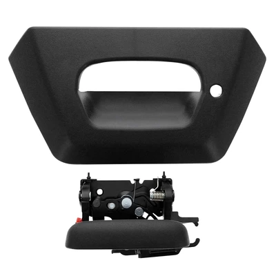 2 Pcs Tailgate Black Door Handle Bezel