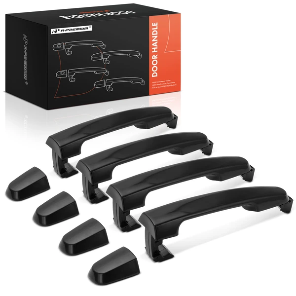 4 Pcs Front & Rear Black Exterior Door Handle for Toyota RAV4 Matrix Scion Pontiac