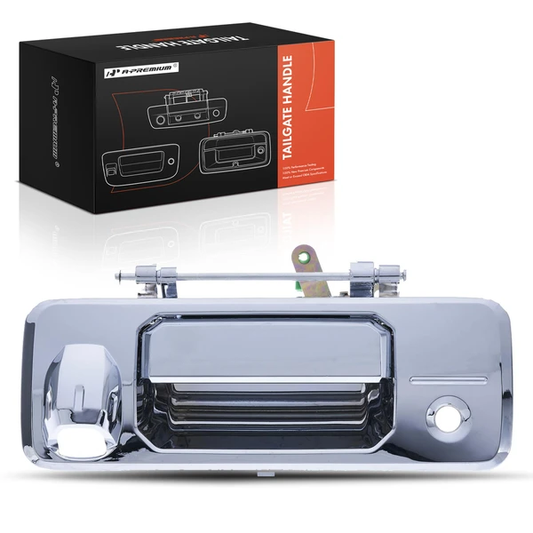 Rear Chrome Tailgate Handle with Camera Hole for 2014-2021 Toyota Tundra