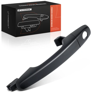 Front Driver Textured Black Exterior Door Handle