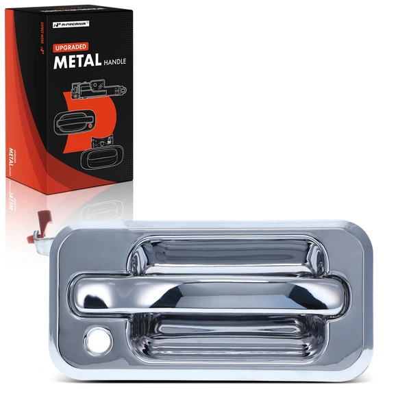 Front Passenger Upgraded Metal Chrome Exterior Door Handle with Keyhole for 2003-2009 Hummer H2