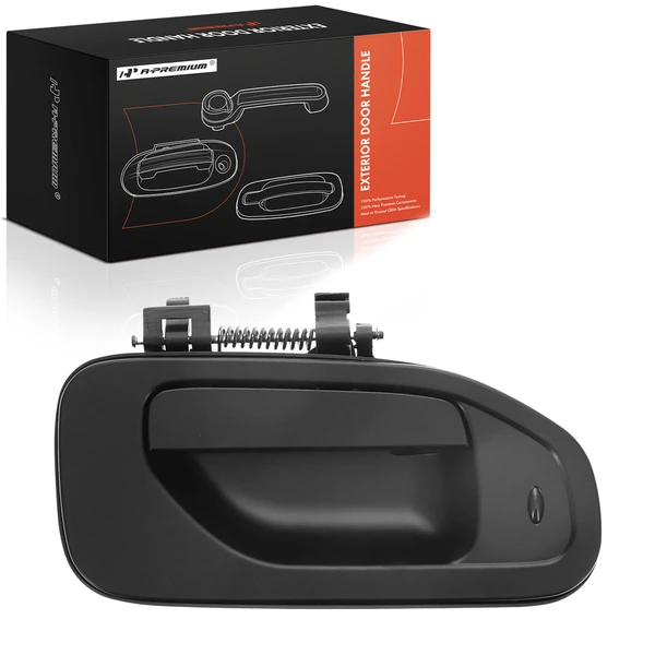 Front Passenger Black Exterior Door Handle for 2013-2021 Nissan NV200