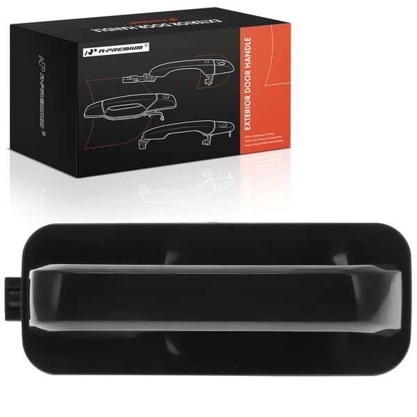 Rear Driver Smooth Black Exterior Door Handle for 2015-2020 Ford F-150