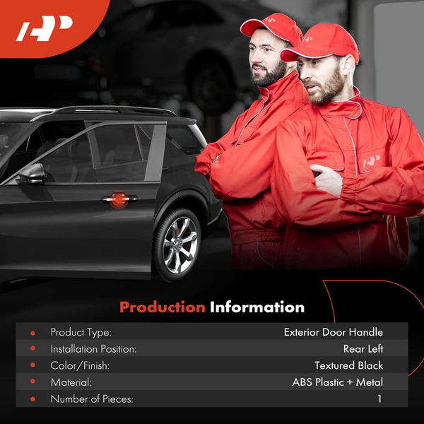 Rear Driver Texture Black Exterior Door Handle for Chevy City Express Nissan