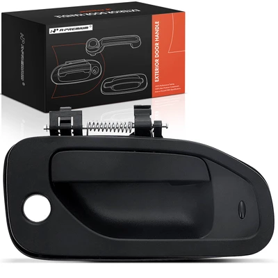 Front Passenger Texture Black Exterior Door Handle with Keyhole