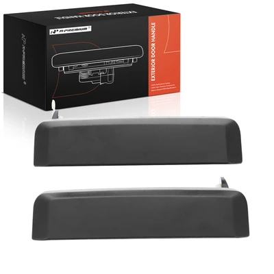 2 Pcs Front Driver & Passenger Texture Black Exterior Door Handle
