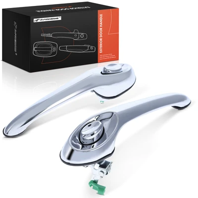 2 Pcs Rear Chrome Exterior Door Handle