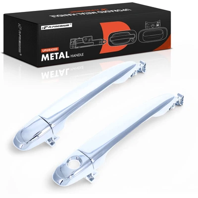 2 Pcs Front Pro Version Metal Exterior Door Handle