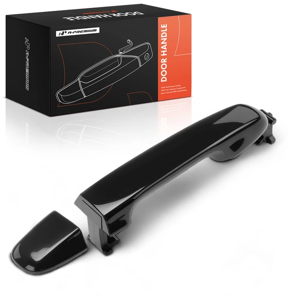 Front Passenger Exterior Door Handle for Toyota Camry 2012-2017 Smooth Black