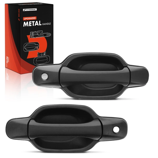 2 Pcs Front Upgraded Metal Exterior Door Handle with Keyhole for 2004-2012 GMC Canyon