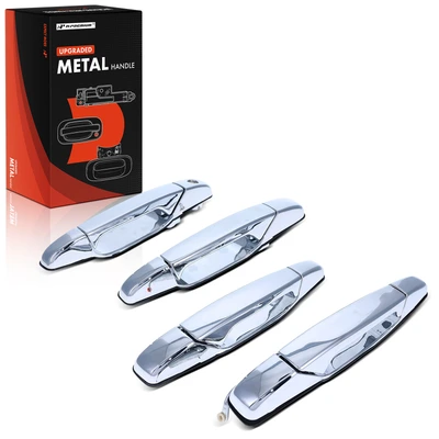 4 Pcs Front & Rear Upgraded Metal Exterior Door Handle