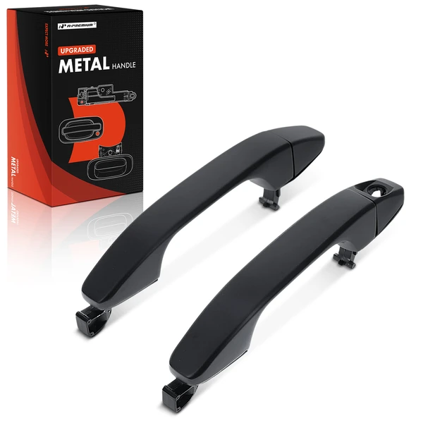 2 Pcs Front Upgraded Metal Exterior Door Handle Primed for Chevy Colorado 2015-2022